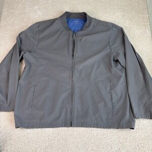 Men's Medelita 2XL Full Zip Grey Scrub Jacket Performance Pockets